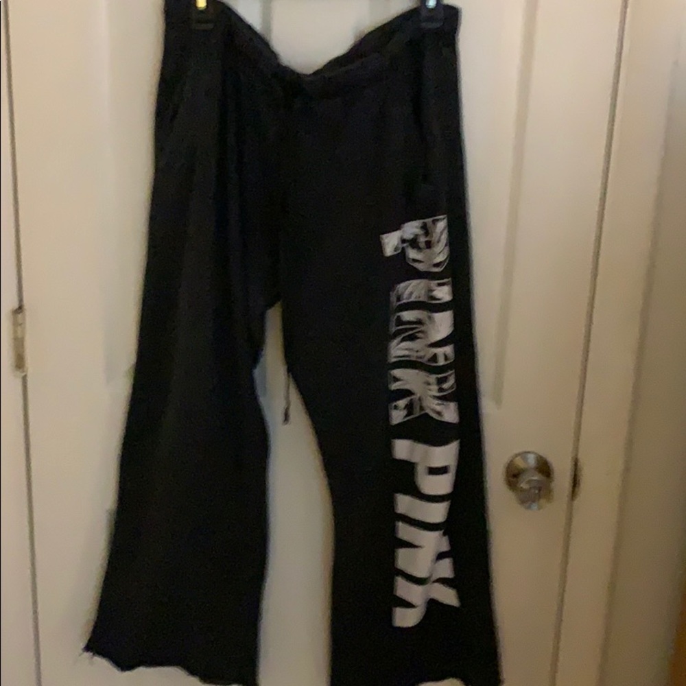 Pink sweat pants